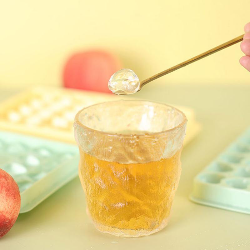 35 otworów silikonowa forma na kostki lodu w kształcie serca tacka do lodu mrożona foremka do lodu pojemnik na lód z pokrywką akcesoria kuchenne akcesoria