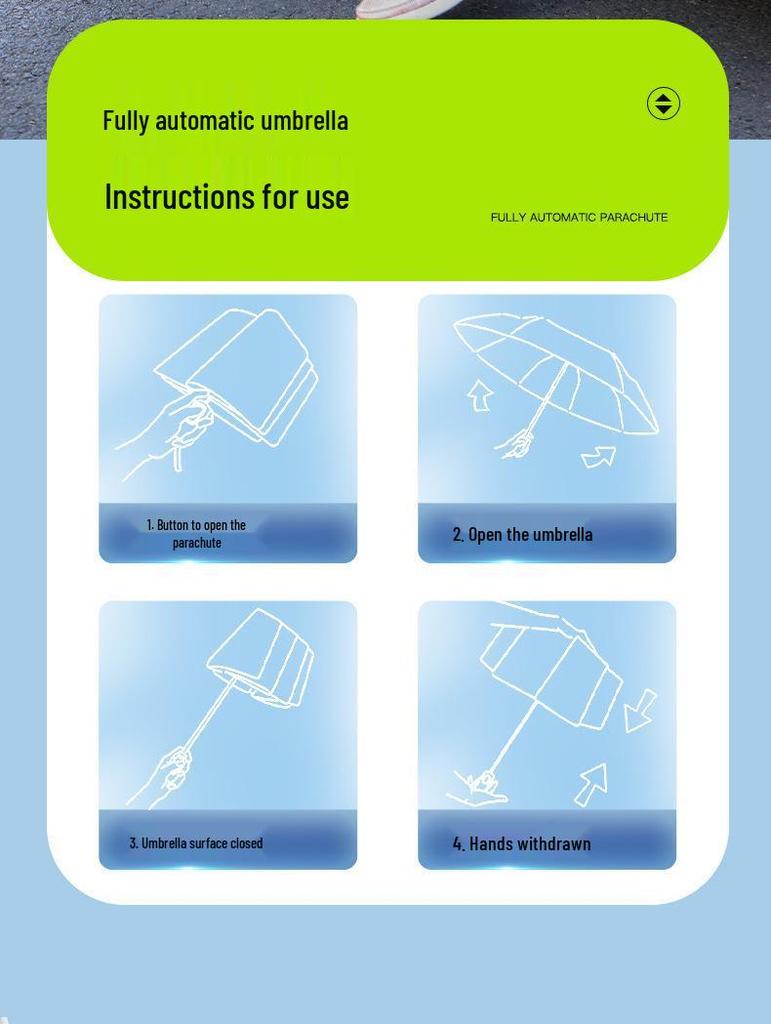 Reinforced Windproof Black Umbrella with UV Protection for All Weather Conditions