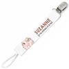 Planetee Pacifier Clip for Name SUZANNE I Live On Love and Milk Cow | Pacifier Clip Baby Shower Gift