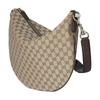Gucci Silhouette Design Logo Canvas Crossbody Shoulder Bag Medium Women's Beige
