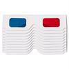 3D Red & Blue Stereoscopic DIY Paper Frame Glasses for Decoding