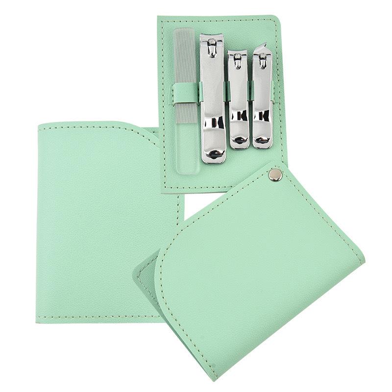 

4-Piece Stainless Steel Nail Clipper & File Set - Manicure/Pedicure Tools Gift Set