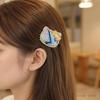 3Pcs Hair Clip Set, Zhuang Brocade Cat Shape Hairpin, Ethnic Woven Oriental Hair Accessory, 3 Patterns