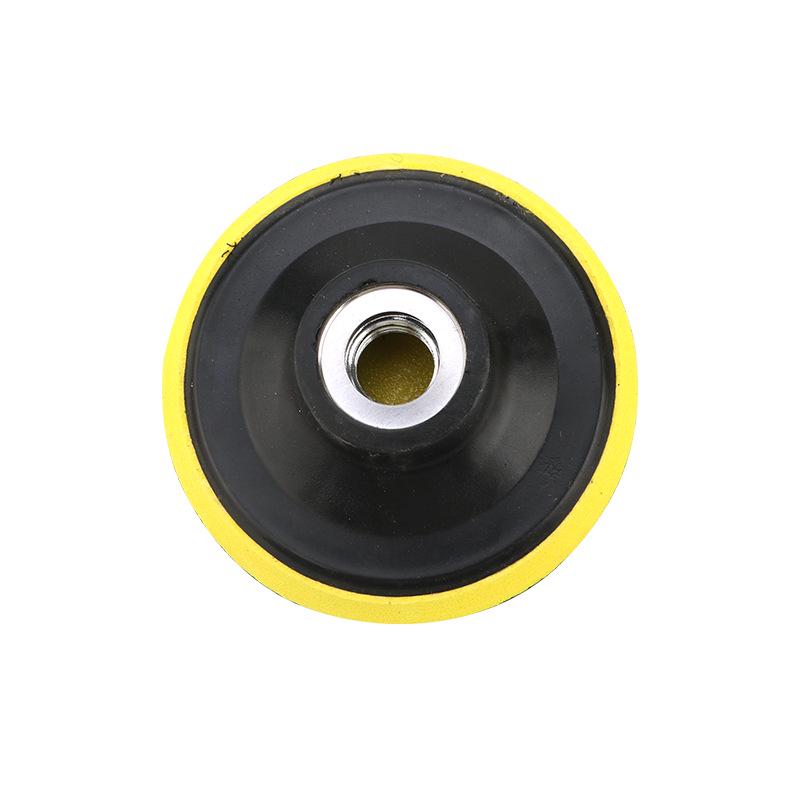 Self-Adhesive 4-Inch Flocking Sandpaper Disc for Angle Grinders - Hook & Loop Polishing Pad.