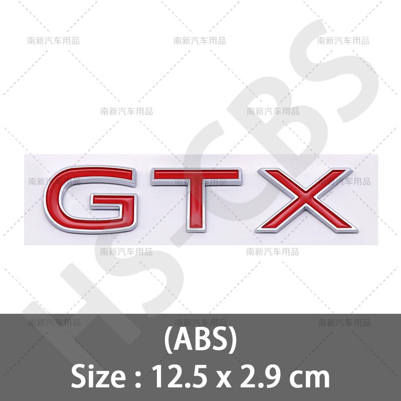 ABS GTX Badge Emblem Sticker Rear Trunk Decal Door Luggage For ID4 ID3 ID5 ID6 Car Styling GTX Logo Accessorie