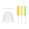 White Elastomer Hair Streaking Hat Expert Recyclable Highlighting Tool For Homestudio