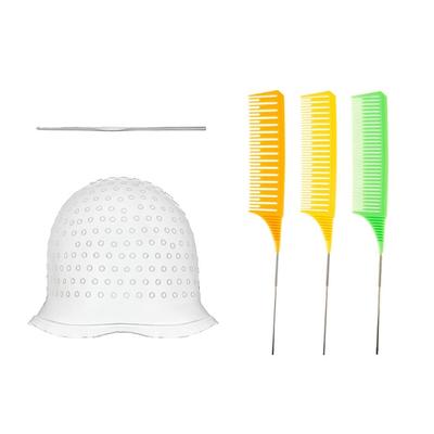 Chapéu de Elastomero Branco para Mechas de Cabelo Ferramenta de Mechas Reciclável Expert para Homestudio