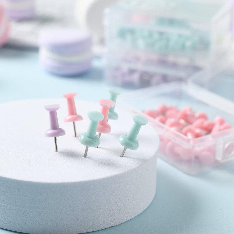 

Цветные кнопки I-Pin Macaron в коробке: Свежие, креативные офисные принадлежности