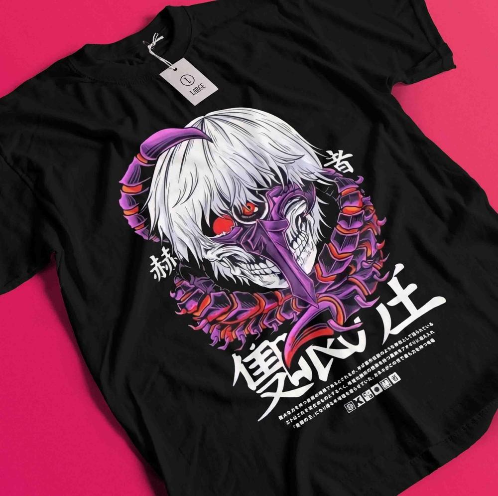 Tokyo Ghoul T-Shirt Ken Kaneki Shirt Juuzou Suzuya Tshirt Touka Kirishima Horror AA128