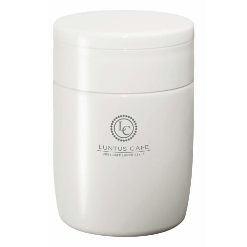 Asvel Insulated Lunch Jar, White, 380ml, Lantus Stainless Steel Insulated Soup Bottle, Large, HLB-SR380