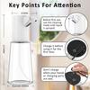 Automatic Sensor Soap Dispenser For Bathroom USB Charging Infrared Induction  4-Speed Adjustable Dish Liquid Lotion Gel