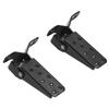 Foldable Footrest Foot Step Pegs Steel Pedal Black Universal for Retro Motorcycle ATV