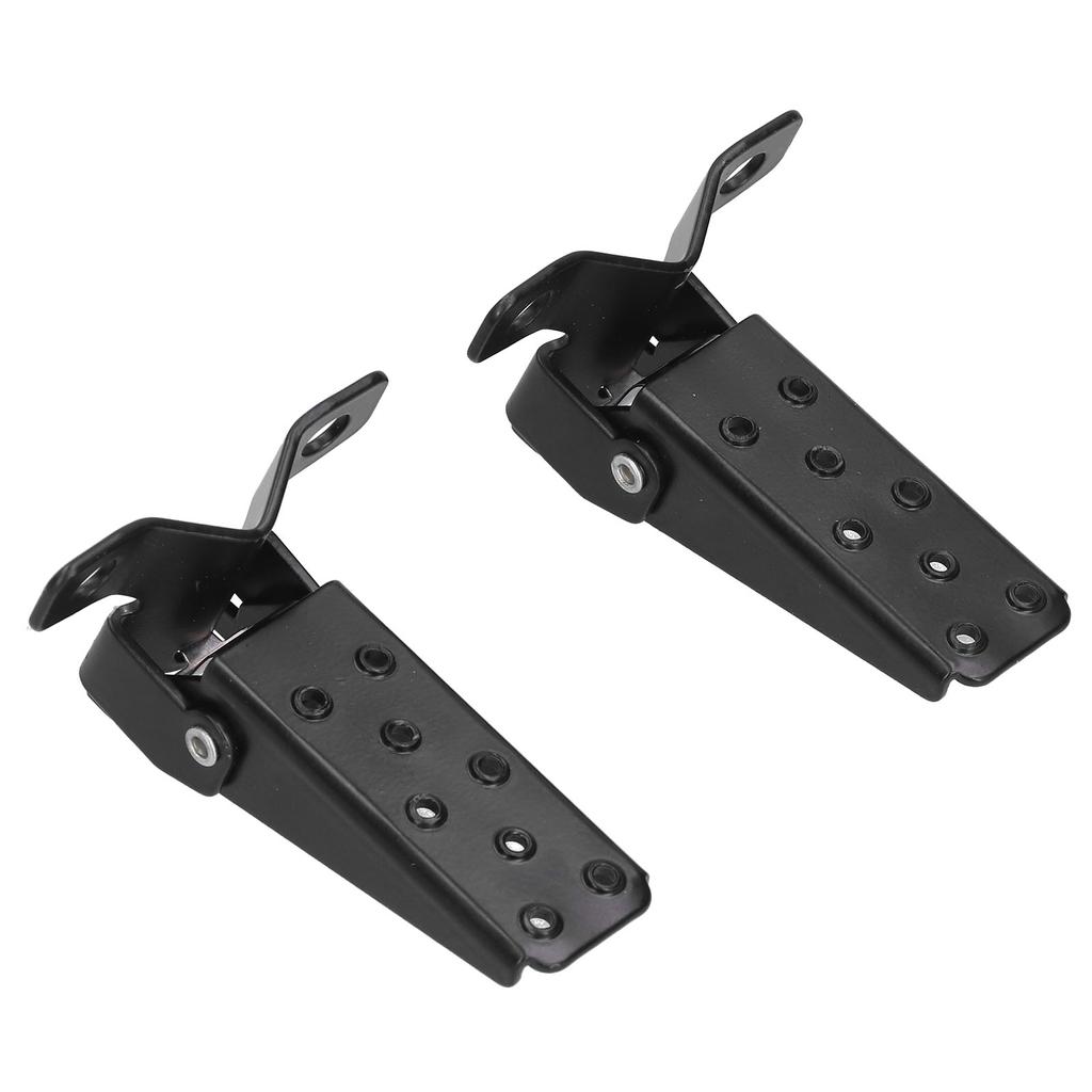 Foldable Footrest Foot Step Pegs Steel Pedal Black Universal for Retro Motorcycle ATV