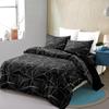 3D Visual Quilt Cover Abstract Geometric Lattice Three-Piece Set Down Quilt Cover Bedding