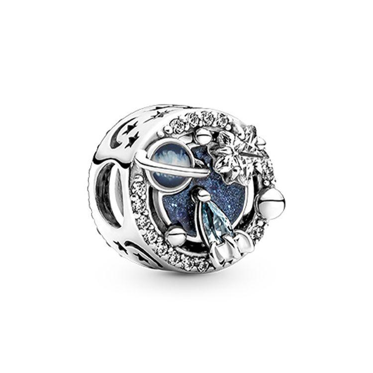 Pandora Galaxy Journey 925 Silver Charm Women Charm Multicolor 790028C01 Box,One Size,Multicolor