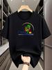 Casual Crew Neck T-shirt - "Oasis" Graphic Print