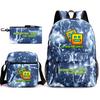 Geometry sprint game backpack geometry dash heat transfer backpack elementary school bag leisure bag