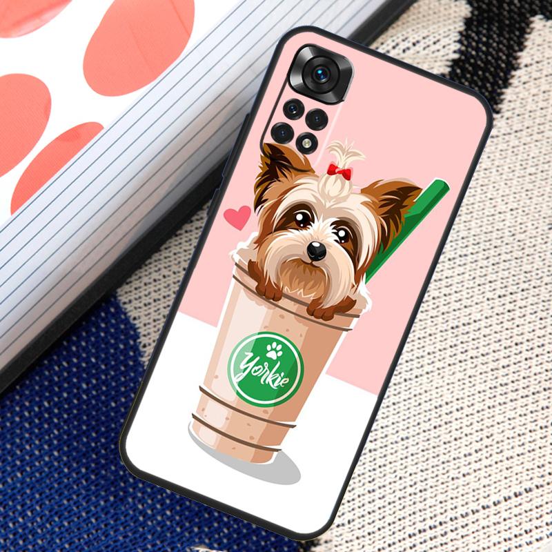 Yorkshire Terrier Hund Hülle Für Xiaomi Redmi Note 10 11 Pro 8 9 12 Pro 11S 10S 9S Redmi 9 10 12C 9C 10C Rückseite