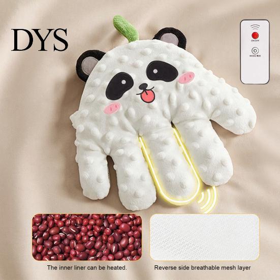 Baby Patting Glove Comforting Palm with Automatic Vibration & Remote Control Mesh Back Mitten Cute Panda Design Device for Babies And Infants