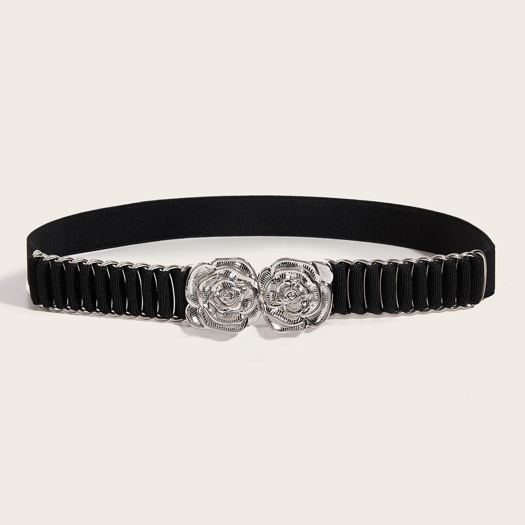 Waist Metallic Ladies Belt With Snap Button Closure For Dresses And Wear Casual