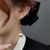 French Two-Way Pearl Earrings - 2026 Luxury Niche High-End Style Studs with Long Ornament Design