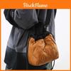 Borsa Secchio in Nylon con Chiusura a Zip per Uso Quotidiano Informale