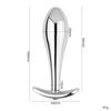 Metal Drop Anal Plug For Women Stainless Steel Three Sizes Jewel Base Butt Plug G-point Massage Adult Sex Toys Male/Famale Gay
