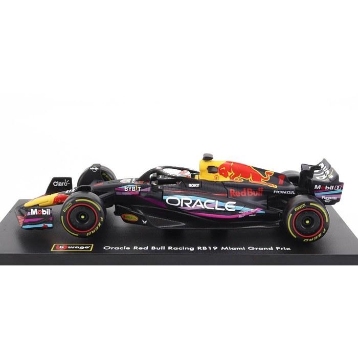 Burago F1 Miniature Car 1/43 Red Bull RB19 ORACLE Max Verstappen 2023 Miami GP World Champion Signature Series