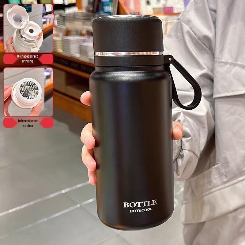Water-Tea Separation Stainless Steel Thermos Bottle