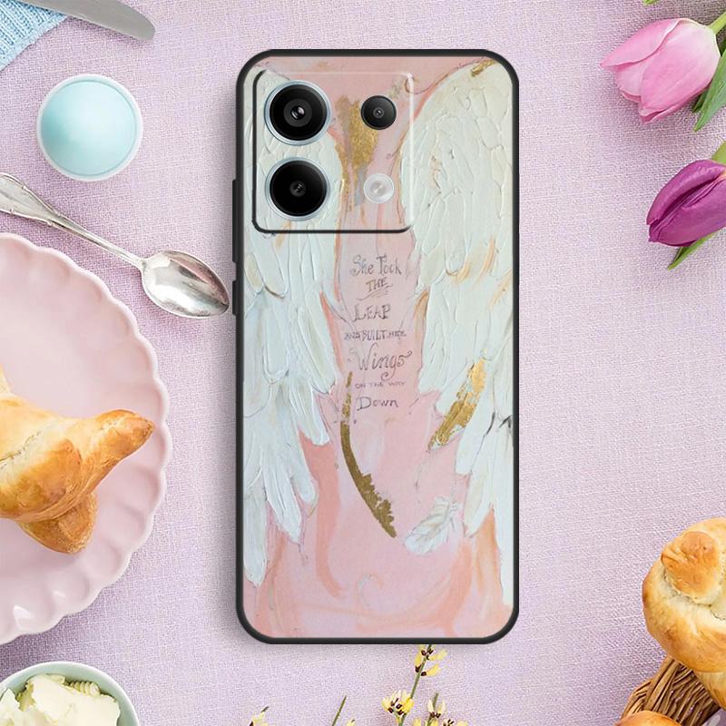Angel Wings Painting Case For Xiaomi Redmi Note 15 Pro Plus 10 11 12 13 14 Pro Cover For Redmi 14C 15C 12C 10C 13C
