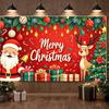 Christmas Decor Decorative Design Christmas Banner Festive Decoration Santa Claus Design Photo Prop For Indoor Decoration Event