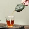 180ml Yixing Purple Clay Teapot Handmade Xishi Tea Pot Raw Ore Green Mud Kettle Household Chinese Zisha Tea Set Customized