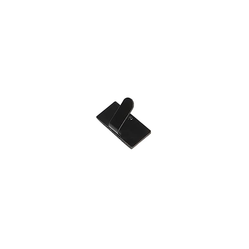 Amon Wiring Clips, Black (Cord Stickers, Cable Holders, Clips, Hooks), 19.5 x 10.0 mm, 40 pieces, 3429