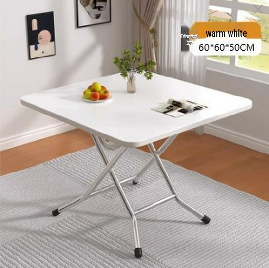 Compact Folding Dining Table for Small Spaces - Indoor/Outdoor Use, Square & Round Options Available