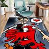 Eintracht Frankfurt Pattern Rug, Indoor/Outdoor Mat, for Picnic, Gameroom, Bedroom, Office, Living Room, Home Decor Carpet, Birthday Gift