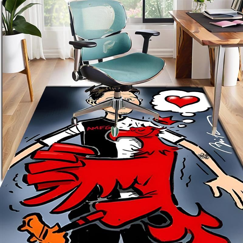 Eintracht Frankfurt Pattern Rug, Indoor/Outdoor Mat, for Picnic, Gameroom, Bedroom, Office, Living Room, Home Decor Carpet, Birthday Gift
