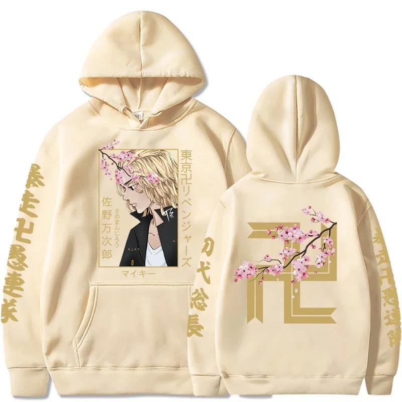 Tokyo Revengers Anime Sweatshirt Graphic Print Hoode Autumn Fleece Street Hoodies Casual Pullover Streetwear