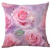 New Spring Flower Pink Rose Pillowcase Home Living Room Sofa Cushion Pillowcase