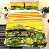 Cartoon Teenage Mutant Ninja Turtles Duvet Cover Set, Soft Bedding Set Adults Kids Bedroom, Comfortable Home Decor Comforter