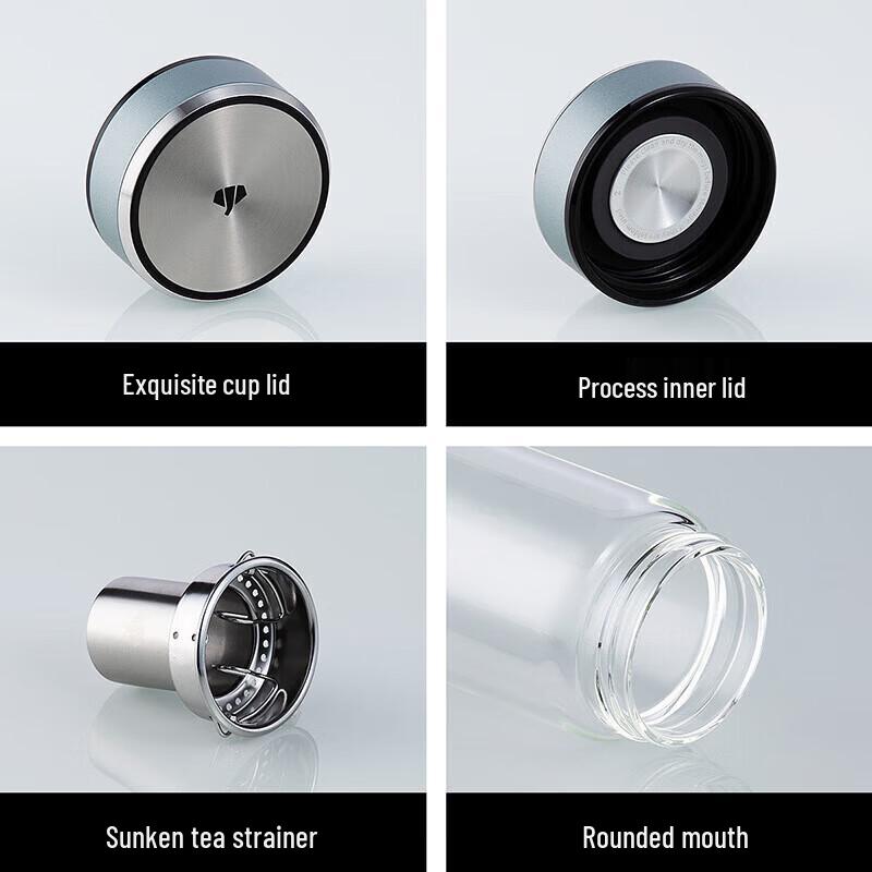 WANXIANG Large Capacity Single-Layer Glass Water Bottle