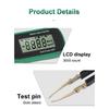 Smart SMD Tester Multimeter Auto Range Capacitance Resistance Diode Capacitor Rotable Tweezer LCD Display Digital Battery Tester