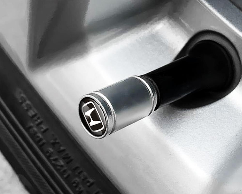 Car Wheel Tire Valve Caps Tyre Rim Stem Covers Dustproof For Honda Civic HRV Fit Accord Mugen Passport City Pilot Auto Valve Cap