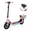 IScooter iK7 Monopattino Elettrico per Bambini con Cestino&Sedile Rimovibile Motore 250W 3 Modalità di Velocità Monopattino per Bambini da 8.5 Pollici