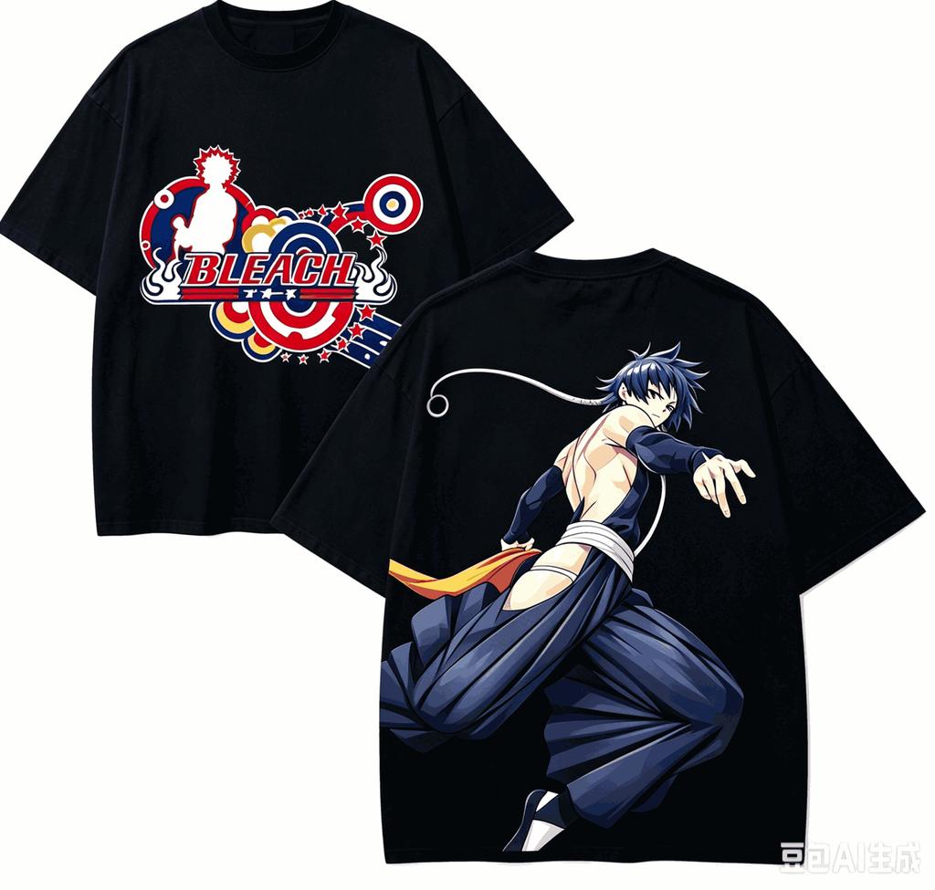 Bleach Anime Lover T-shirt Harajuku Cotton New Model High Street Retro Oversized Unisex Product