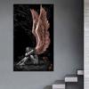 Abstract Devil and Angel Posters and Prints Girl with Wings Canvas Painting Wall Art Pictures for Living Room Home Decoration