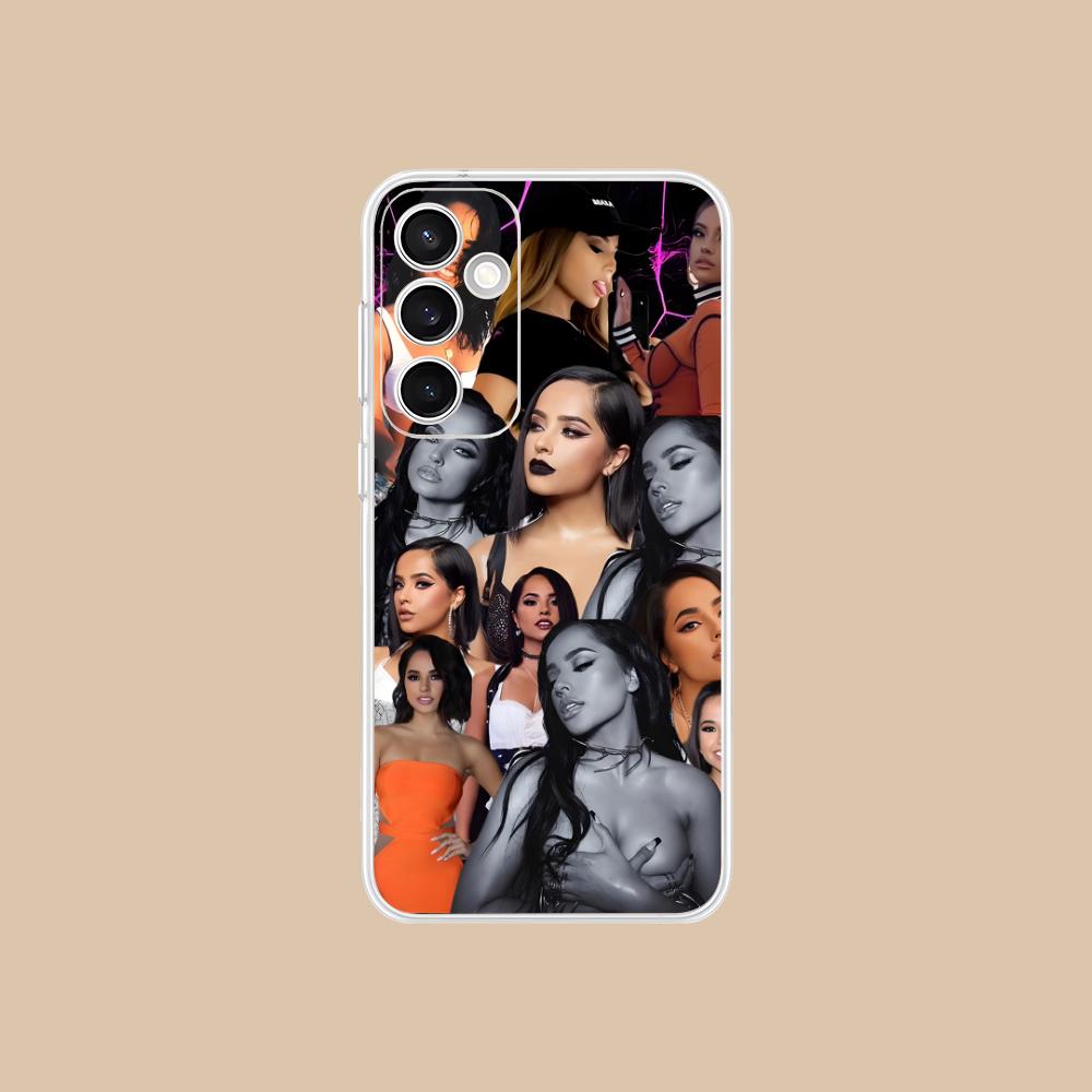 Fashion Becky G Clear Mobile Phone Case for Samsung Galaxy S25 S24 S23 S22 S21Plus FE Ultra Colorful Cover