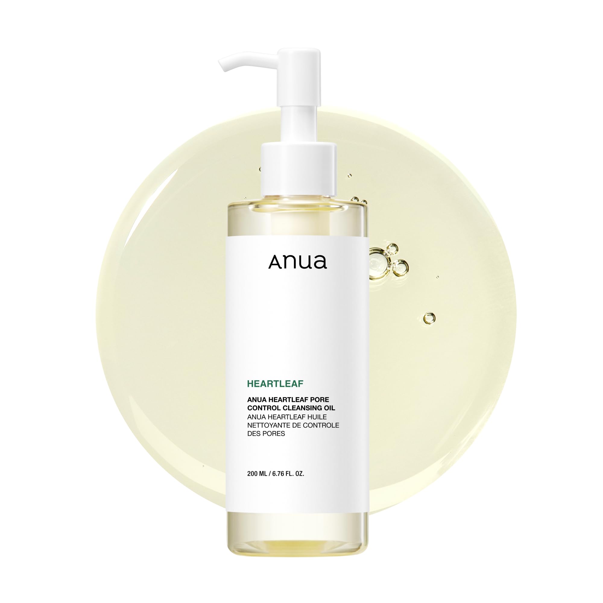 

Очищающее масло Anua Heartleaf Pore Control 200 мл, имеет гипоаллергенную текстуру, уменьшает черные точки всего за одно применение, эффективно успокаивает кожу 1EA 200ML