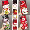 Maneki Neko Glückskatzen-Geldbeutel-Hülle Für Xiaomi Redmi Note 12 11 10 8 9 Pro 11S 10S 9S 8T Hülle Für Redmi 10 10C 9A 9C 9T