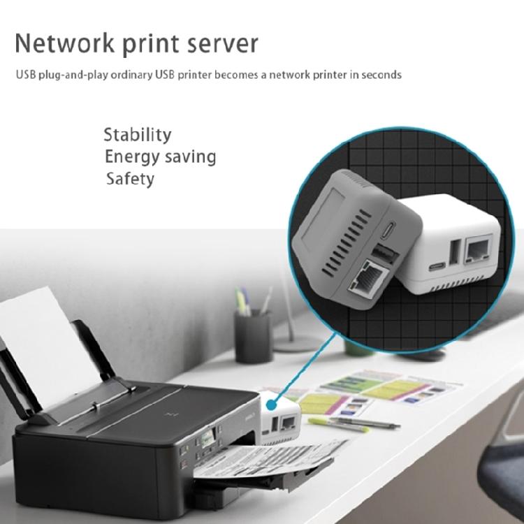 NP330 USB 2.0 Print Server Rj45 100Mbps Mini Netzwerk-Druckserver-Adapter