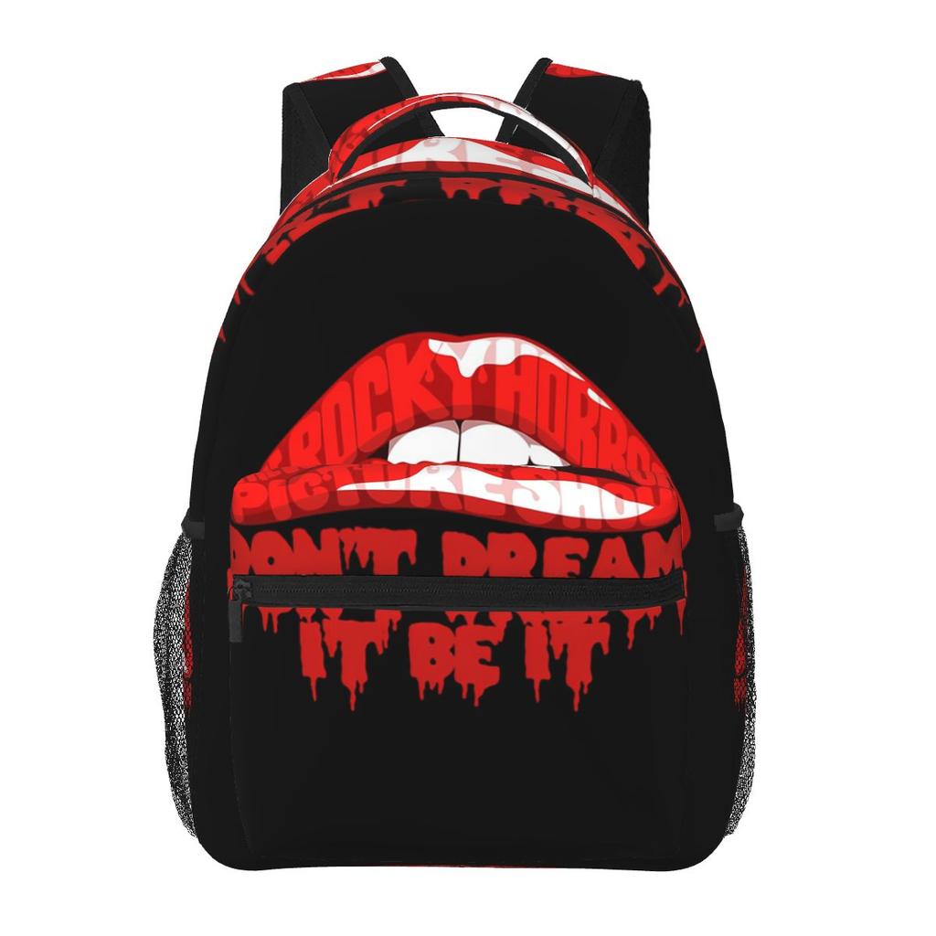 Kiss Lip Backpacks Boys Girls Bookbag Students School Bags Cartoon Laptop Rucksack Shoulder Bag Large Capacity